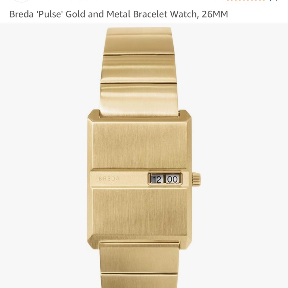 Gold Metal Bracelet Watch